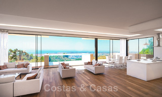 Contemporary, new build villas for sale with panoramic sea views, near Mijas Pueblo, Costa del Sol 39866 