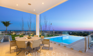 Spacious, architectural villa for sale with spectacular open sea views in a private community in Benahavis - Marbella 52179 