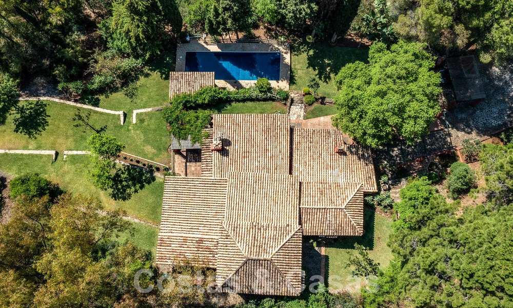 Traditional rustic style property for sale on a spacious plot of more than 17.000m² on the outskirts of town in exclusive Benahavis 55761