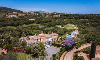 Breathtaking, stylish, Andalusian property for sale on first line golf in Altos de Valderrama, Sotogrande 39978 