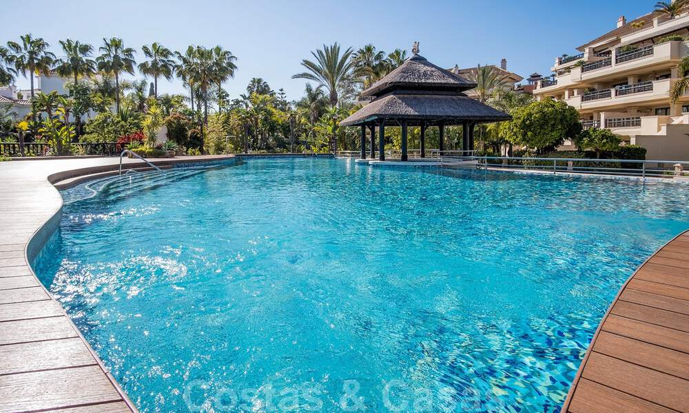 Stunning, luxurious, duplex apartment for sale, with own pool, in a five-star frontline beach complex, Puerto Banus, Marbella 40105