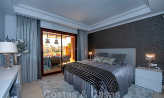 Spacious luxury apartment for sale with sea views, in a frontline beach complex on the New Golden Mile between Marbella and Estepona 39994 