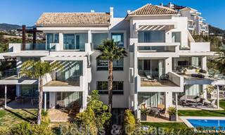 Ready to move in, modern - Andalusian new, luxury apartments for sale with sea views in a gated resort in Benahavis - Marbella 40241 