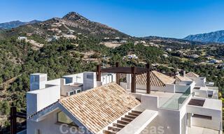 Ready to move in, modern - Andalusian new, luxury apartments for sale with sea views in a gated resort in Benahavis - Marbella 40242 