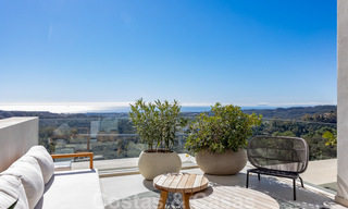 Ready to move in, modern - Andalusian new, luxury apartments for sale with sea views in a gated resort in Benahavis - Marbella 40243 