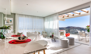 Ready to move in, modern - Andalusian new, luxury apartments for sale with sea views in a gated resort in Benahavis - Marbella 40271 