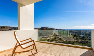 Ready to move in, modern - Andalusian new, luxury apartments for sale with sea views in a gated resort in Benahavis - Marbella 40277 