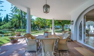 Mediterranean, Spanish bungalow - villa for sale with beautiful pond on the Golden Mile, Marbella 40334 