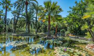 Mediterranean, Spanish bungalow - villa for sale with beautiful pond on the Golden Mile, Marbella 40340 