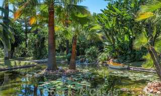 Mediterranean, Spanish bungalow - villa for sale with beautiful pond on the Golden Mile, Marbella 40341 