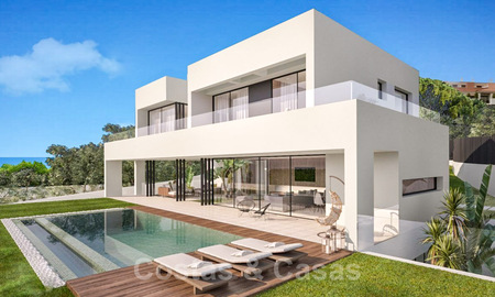 Modern, contemporary new development villas for sale with sea views in the heart of the Golden Mile, Marbella 40346