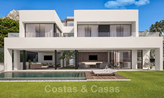 Modern, contemporary new development villas for sale with sea views in the heart of the Golden Mile, Marbella 40348 