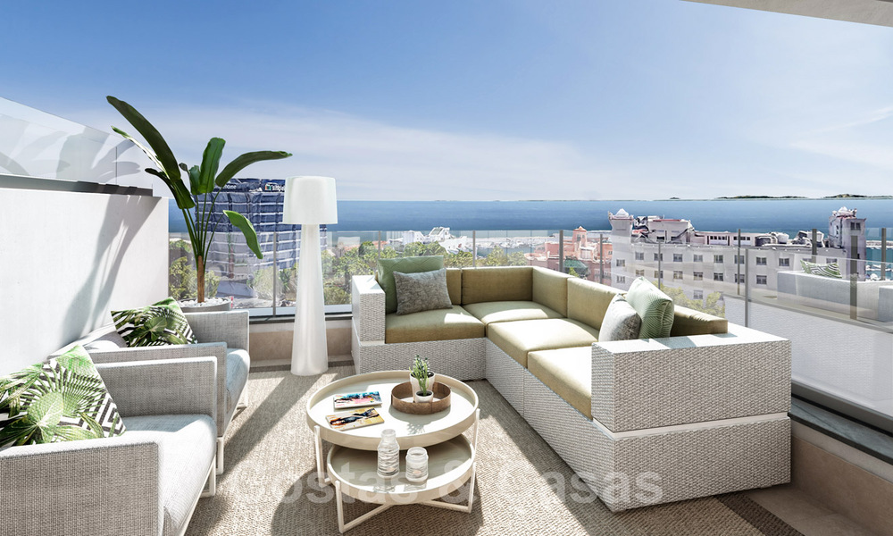 Ready to move in, modern - new apartments for sale in Marbella center just steps away from the beach 40361