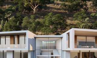 Contemporary, modern villa for sale, located in natural surroundings, with breath-taking views of the valley and the sea, in a gated resort in Benahavis - Marbella 778058 
