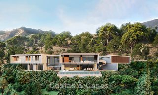 Contemporary, modern villa for sale, located in natural surroundings, with breath-taking views of the valley and the sea, in a gated resort in Benahavis - Marbella 778060 