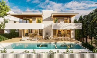 Modern new construction villa for sale, walking distance to the beach, beachside San Pedro de Alcantara, Marbella 40563 