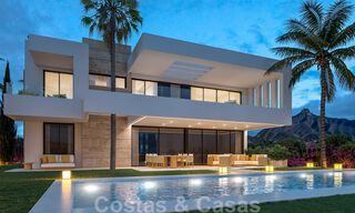 Luxury new construction villas for sale, with sea views, in a gated community, on the Golden Mile of Marbella 41152 