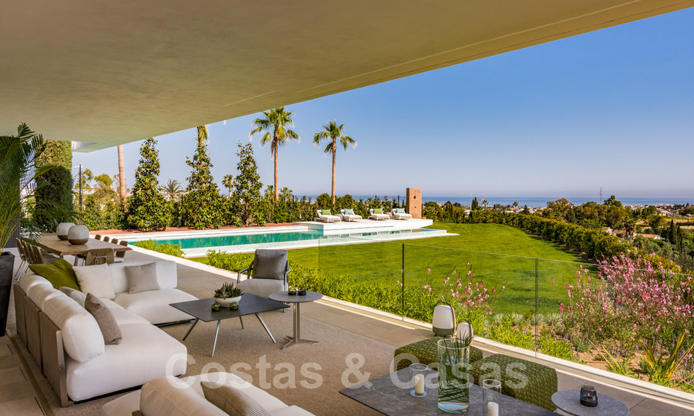 Royale, modern villa for sale with spectacular open sea views in a gated community in Benahavis - Marbella 40673