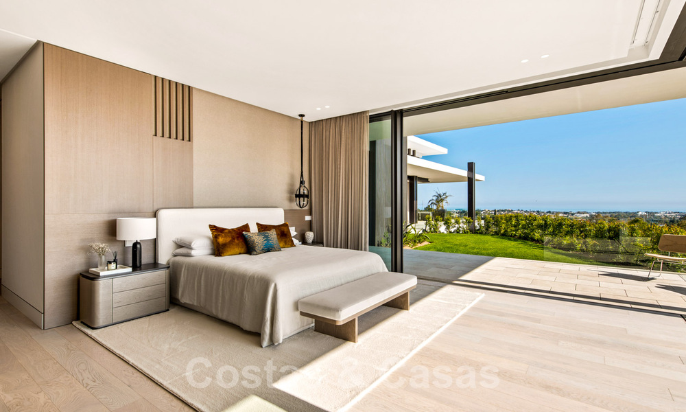 Royale, modern villa for sale with spectacular open sea views in a gated community in Benahavis - Marbella 40687
