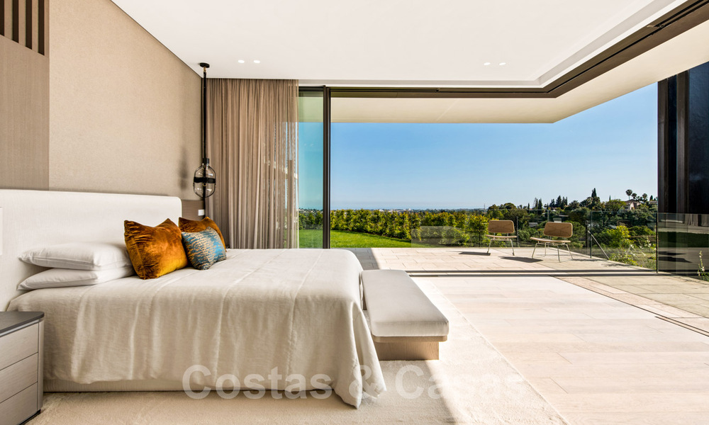 Royale, modern villa for sale with spectacular open sea views in a gated community in Benahavis - Marbella 40688