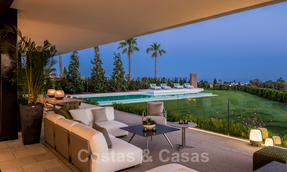 Royale, modern villa for sale with spectacular open sea views in a gated community in Benahavis - Marbella 40760