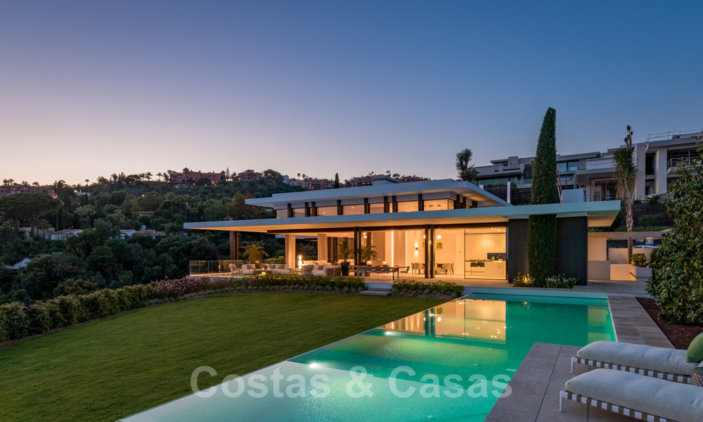 Royale, modern villa for sale with spectacular open sea views in a gated community in Benahavis - Marbella 40772