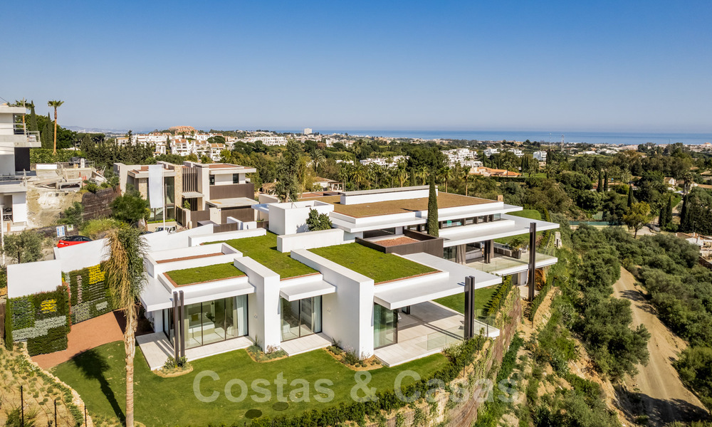 Royale, modern villa for sale with spectacular open sea views in a gated community in Benahavis - Marbella 40781