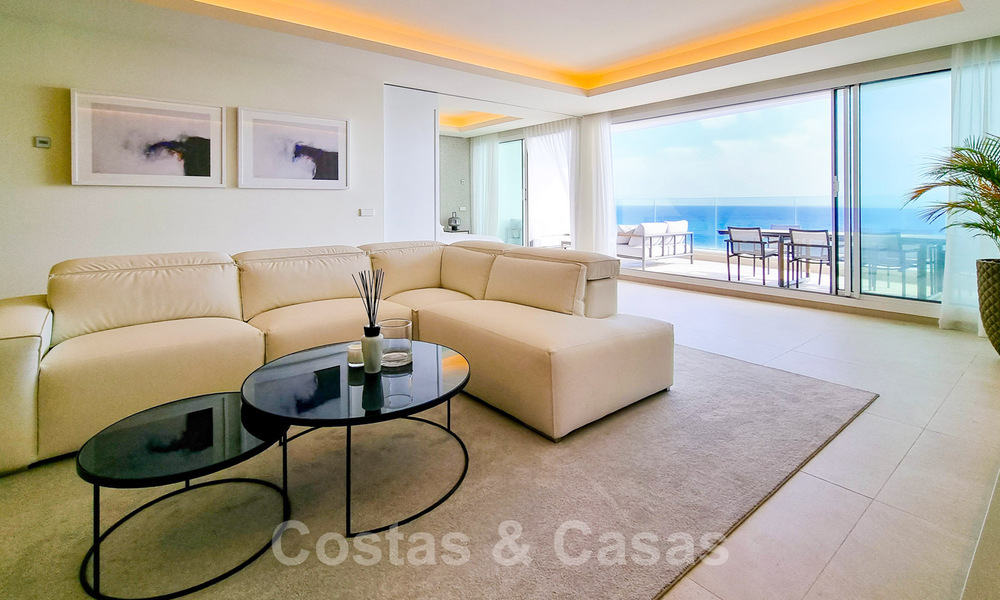 Luxurious penthouses for sale in a refurbished complex, on first line beach with breathtaking sea views, in the center of Estepona 40646