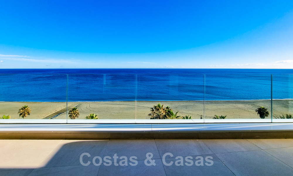 Luxurious penthouses for sale in a refurbished complex, on first line beach with breathtaking sea views, in the center of Estepona 40665