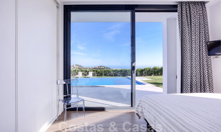 Ready to move in, modern luxury villa for sale with panoramic mountain and sea views in a gated resort in Marbella - Benahavis 41042 