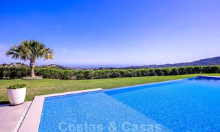 Ready to move in, modern luxury villa for sale with panoramic mountain and sea views in a gated resort in Marbella - Benahavis 41064 