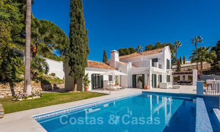 Magnificent, traditional, Andalusian, luxury villa for sale with panoramic sea views in Benahavis - Marbella 40784