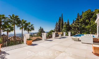 Magnificent, traditional, Andalusian, luxury villa for sale with panoramic sea views in Benahavis - Marbella 40814 