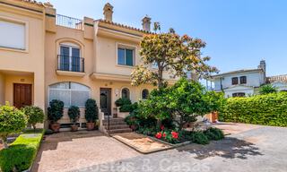 Luxury townhouse for sale, frontline beach, in a gated community, within walking distance to Estepona center 40825 