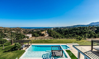 Designer villa for sale with panoramic sea views in a prestigious golf resort in Benahavis - Marbella 40954 