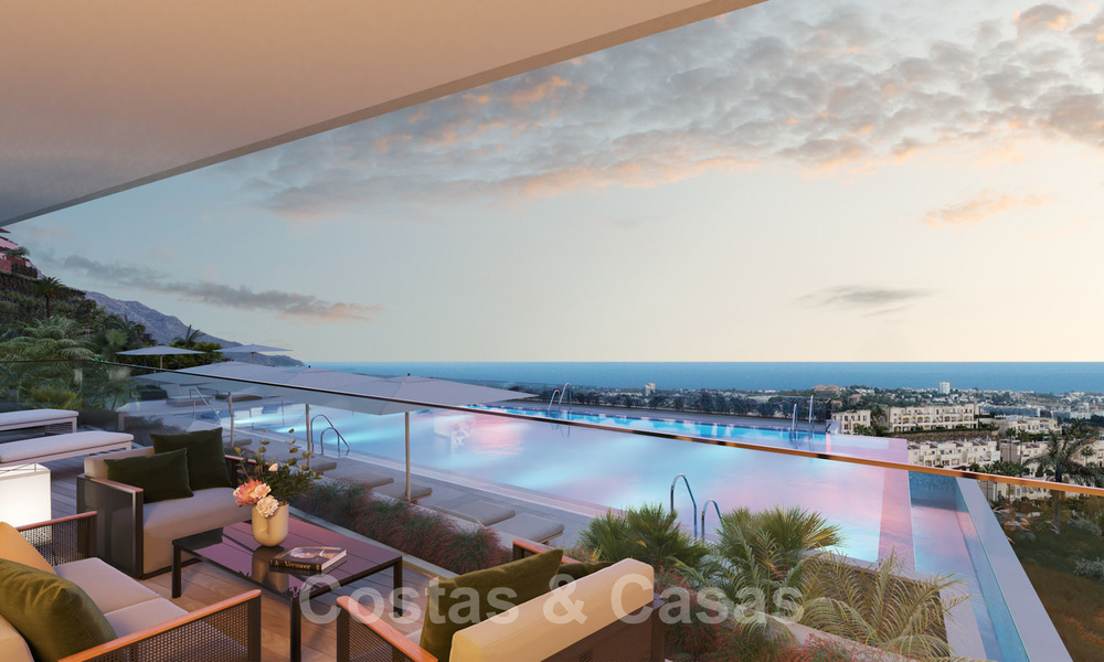 New on the market! New, modern, luxury apartments for sale with panoramic sea views in Marbella - Benahavis 41175