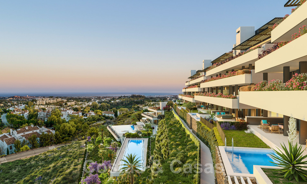 New on the market! New, modern, luxury apartments for sale with panoramic sea views in Marbella - Benahavis 41177