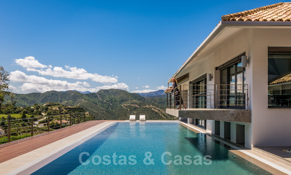 Modern luxury villa for sale with a designer interior, in the exclusive La Zagaleta Golf resort, Benahavis - Marbella 41234