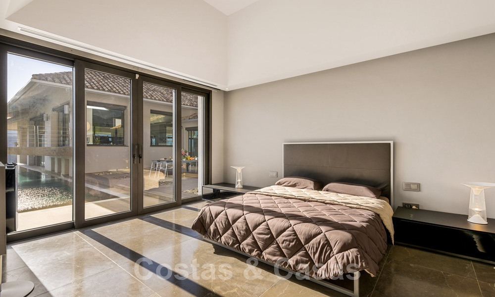 Modern luxury villa for sale with a designer interior, in the exclusive La Zagaleta Golf resort, Benahavis - Marbella 41243