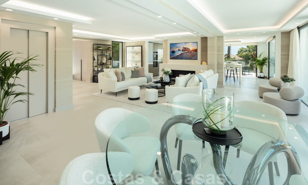 Contemporary luxury villa for sale with panoramic sea views and the La Concha mountain, on the Golden Mile of Marbella 41322