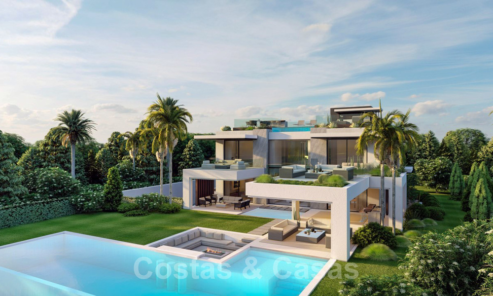 New luxury villa for sale in a gated private community on the Golden Mile in Marbella 41801