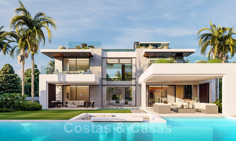 New luxury villa for sale in a gated private community on the Golden Mile in Marbella 41805