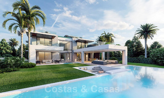 New luxury villa for sale in a gated private community on the Golden Mile in Marbella 41807 