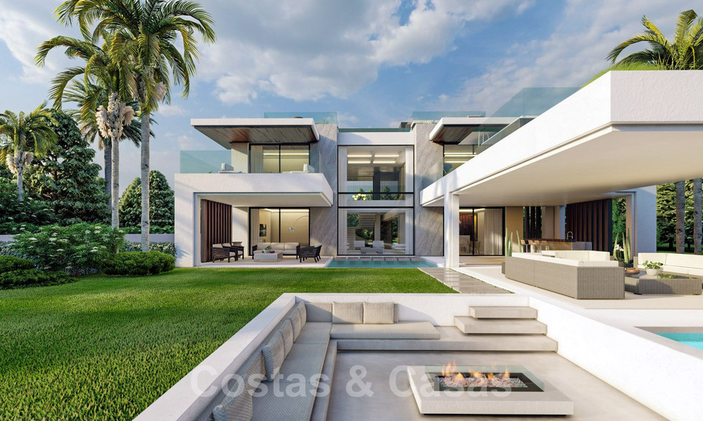 New luxury villa for sale in a gated private community on the Golden Mile in Marbella 41808