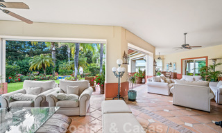 Traditional style luxury villa for sale with garden views, beachside in Guadalmina Baja in Marbella 41841 