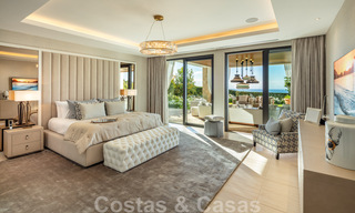 Contemporary, modern luxury villa for sale in resort style with panoramic sea views in Cascada de Camojan in Marbella 42084 