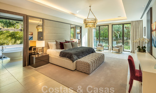 Contemporary, modern luxury villa for sale in resort style with panoramic sea views in Cascada de Camojan in Marbella 42085 