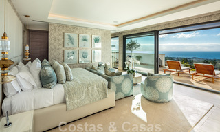 Contemporary, modern luxury villa for sale in resort style with panoramic sea views in Cascada de Camojan in Marbella 42087 