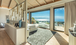 Contemporary, modern luxury villa for sale in resort style with panoramic sea views in Cascada de Camojan in Marbella 42090 