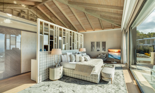 Contemporary, modern luxury villa for sale in resort style with panoramic sea views in Cascada de Camojan in Marbella 42091 